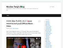 Tablet Screenshot of nicolastang.com